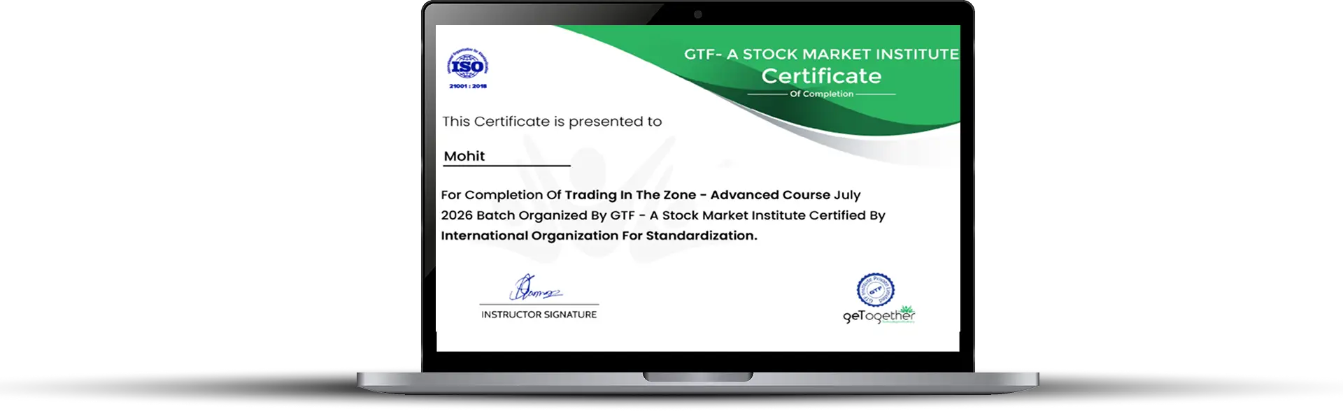 Verifiable Laptop Certificate